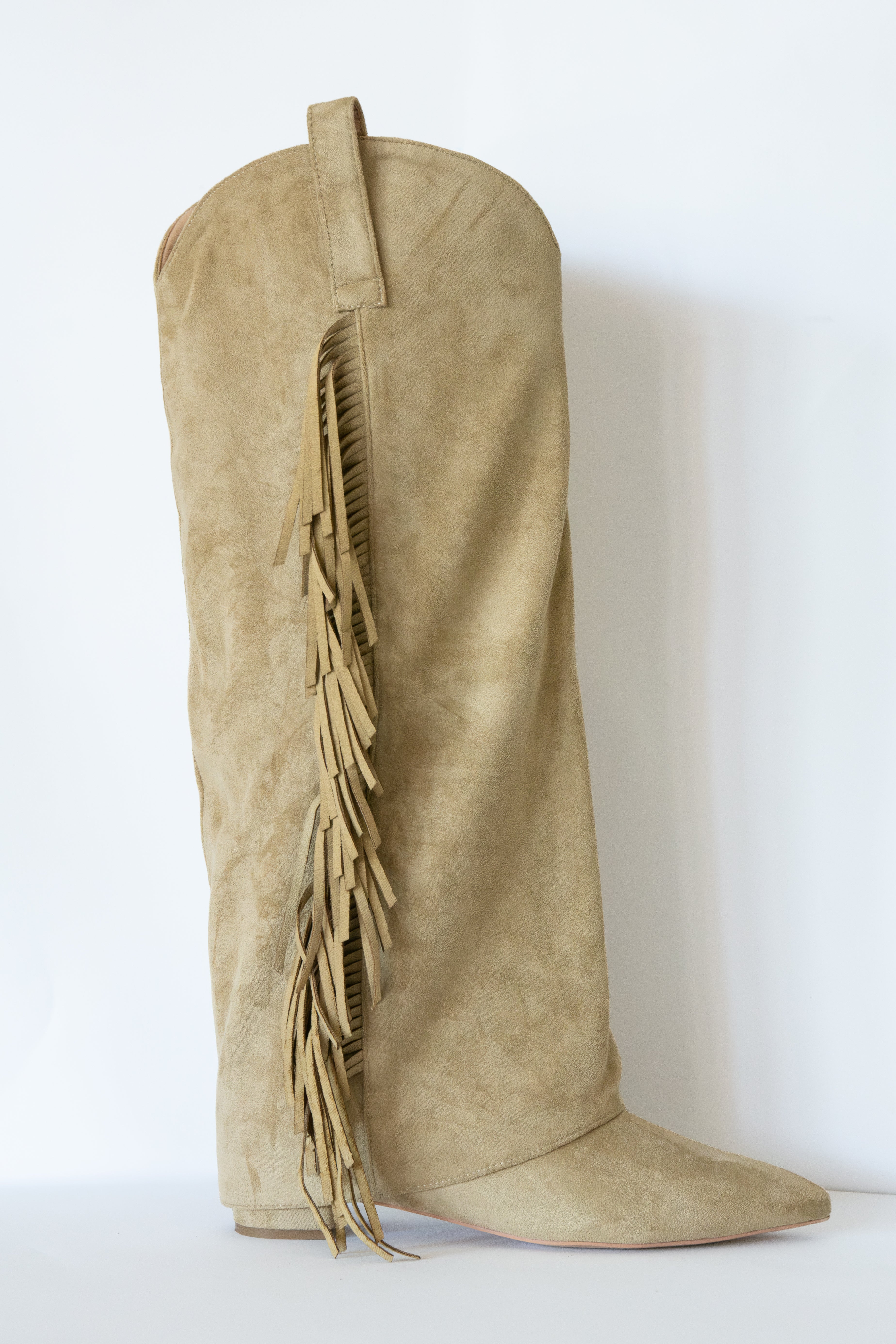 Tall Girl Fringe Boots